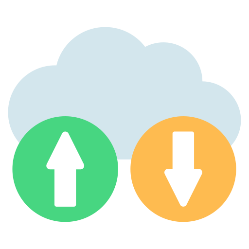 almacenamiento en la nube icono gratis