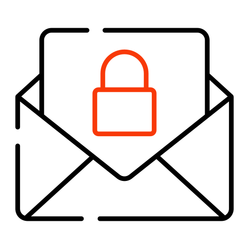 Encrypted email - Free arrows icons