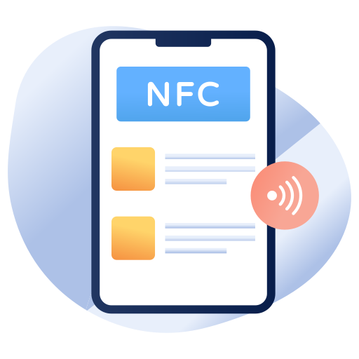 teléfono nfc icono gratis