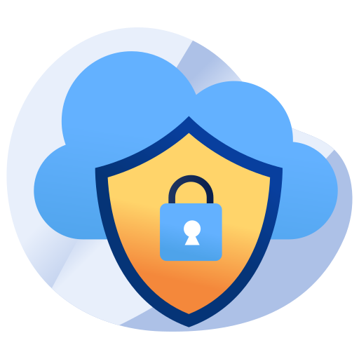 protección en la nube icono gratis