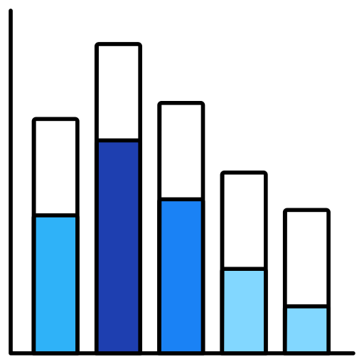 gráfico de barras icono gratis