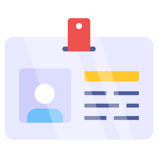 tarjeta de identificación icono gratis