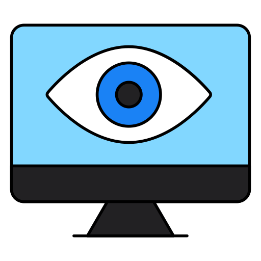 monitoreo en línea icono gratis