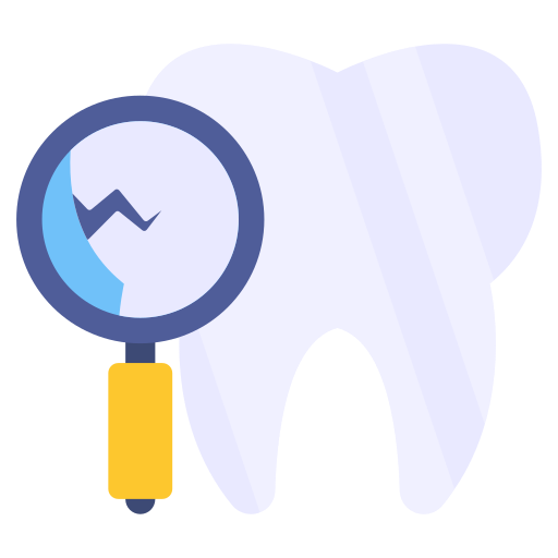 análisis dental icono gratis