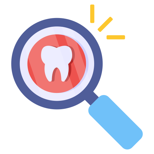 análisis dental icono gratis