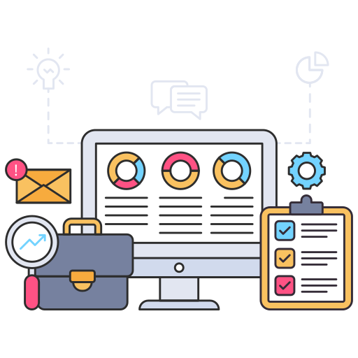 la gestión del inventario icono gratis