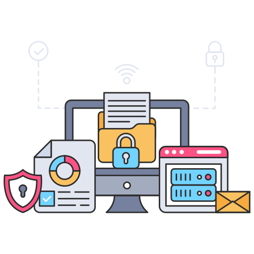 protección de datos icono gratis