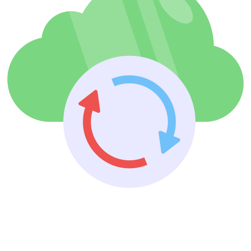 sincronización en la nube icono gratis