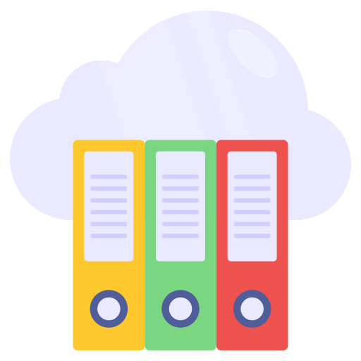 documento en la nube icono gratis