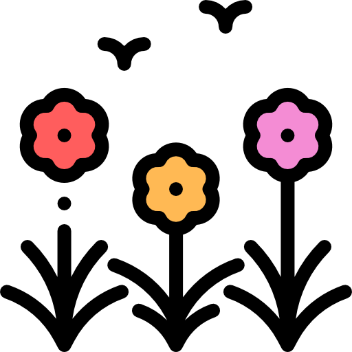 Flowers Detailed Rounded Lineal color icon