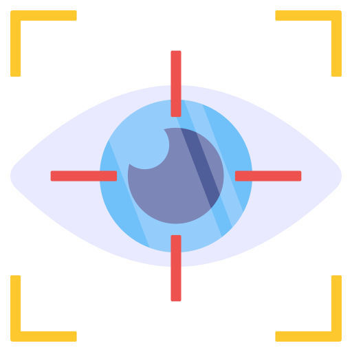 escaneo ocular icono gratis