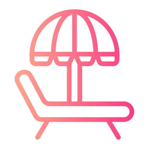 baño de sol icono gratis