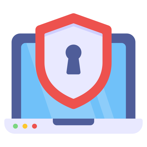 seguridad del portátil icono gratis