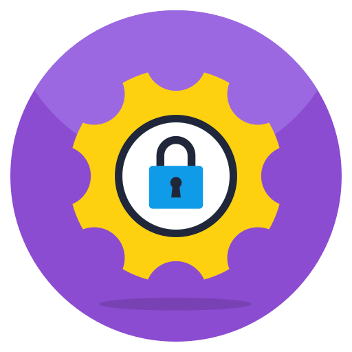 gestion de seguridad icono gratis