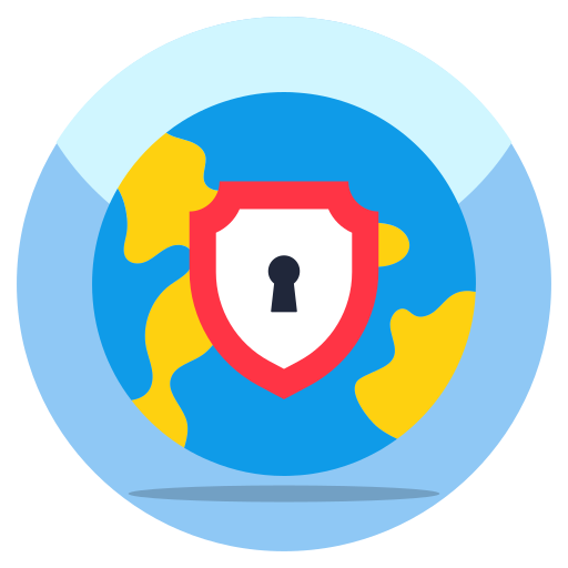 seguridad mundial icono gratis