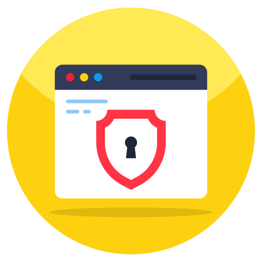 seguridad web icono gratis