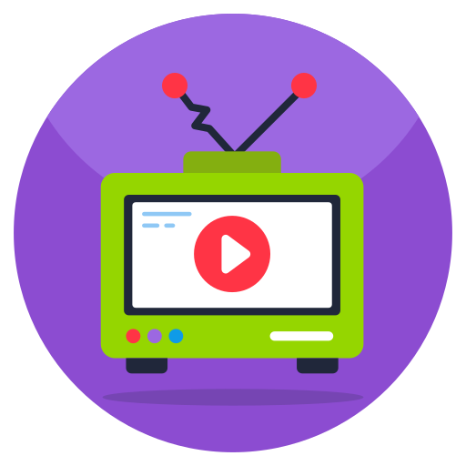 transmissão de televisão grátis ícone transmissão de televisão grátis ícone