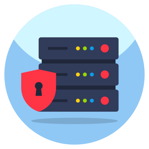 seguridad de la base de datos icono gratis