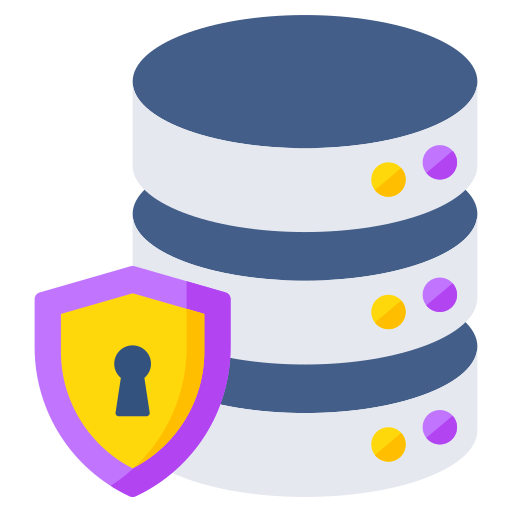 base de datos segura icono gratis