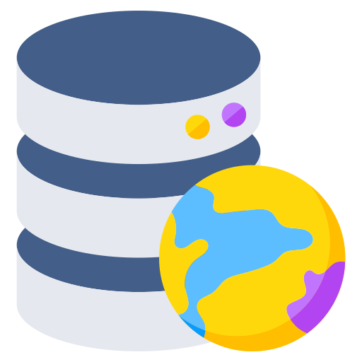 base de datos mundial icono gratis