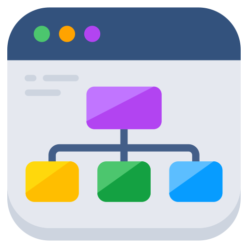 diagrama de flujo icono gratis