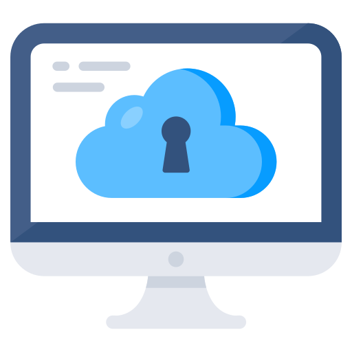 protección en la nube icono gratis