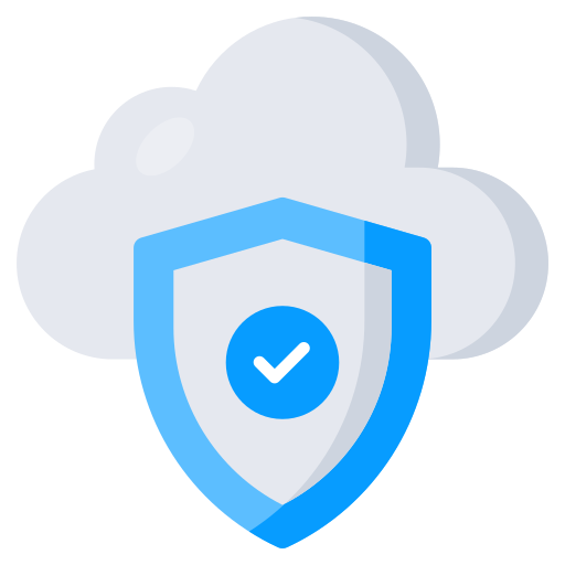 protección en la nube icono gratis