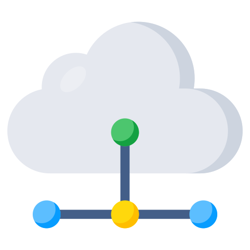 computación en la nube icono gratis