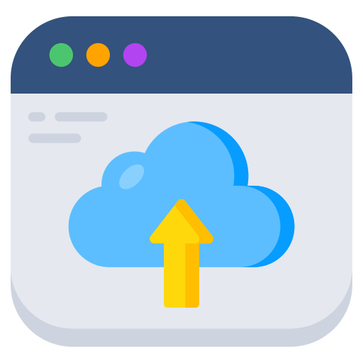 computación en la nube icono gratis