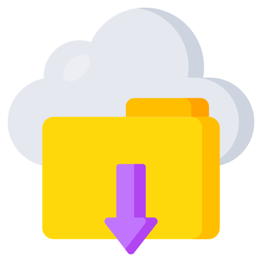 documento en la nube icono gratis