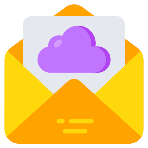 carpeta en la nube icono gratis