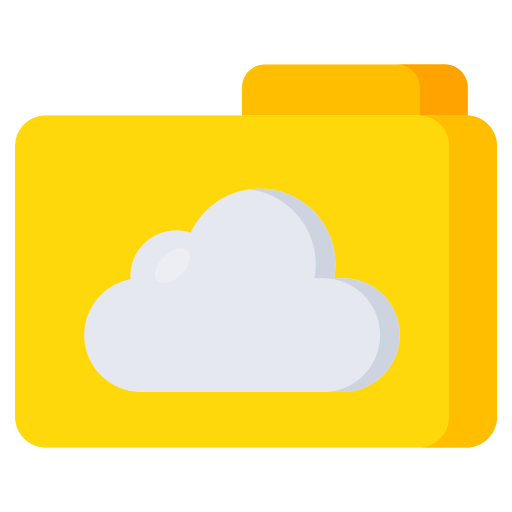 documento en la nube icono gratis