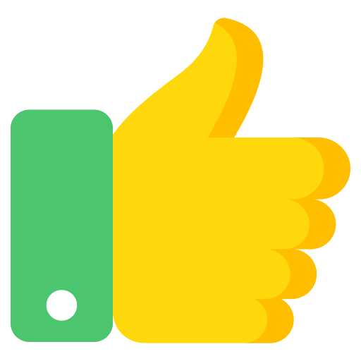 pulgares hacia arriba icono gratis