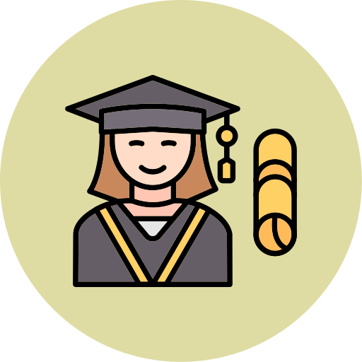 graduación icono gratis