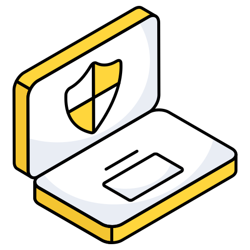 seguridad del portátil icono gratis