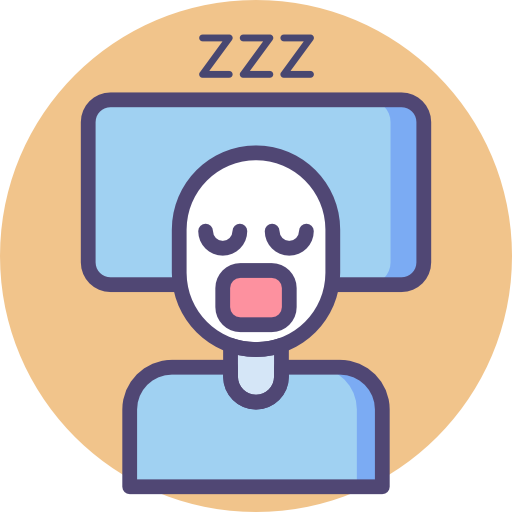 Sleeping Flaticons Lineal Color Icon 