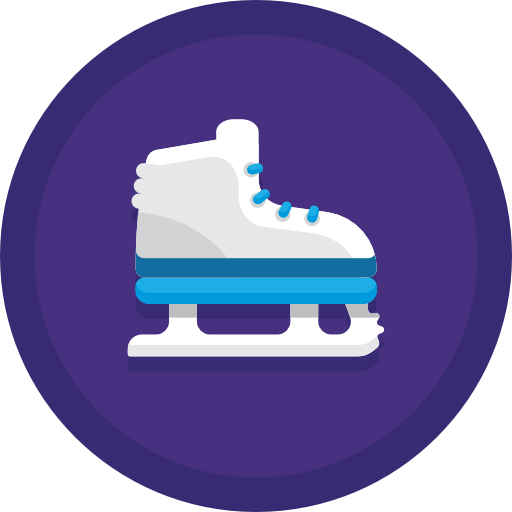 Ice skates Flaticons Flat Circular icon