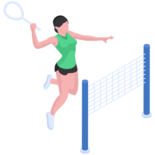 juego de bádminton icono gratis