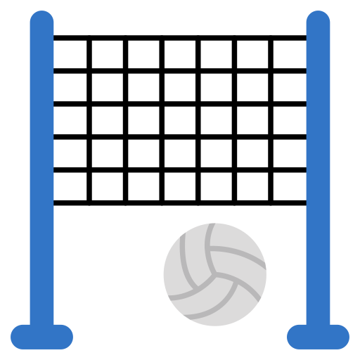 red de voleibol icono gratis