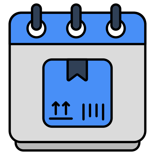 calendario de entregas icono gratis