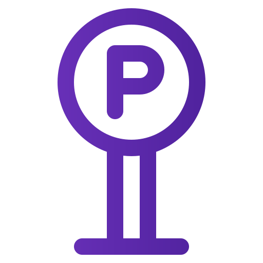 Parking sign free icon