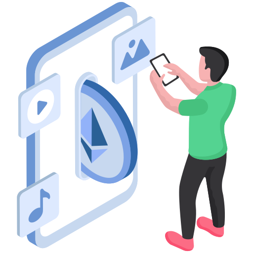 inversor en moneda digital icono gratis