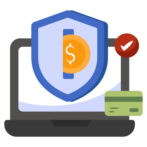 transacción segura icono gratis