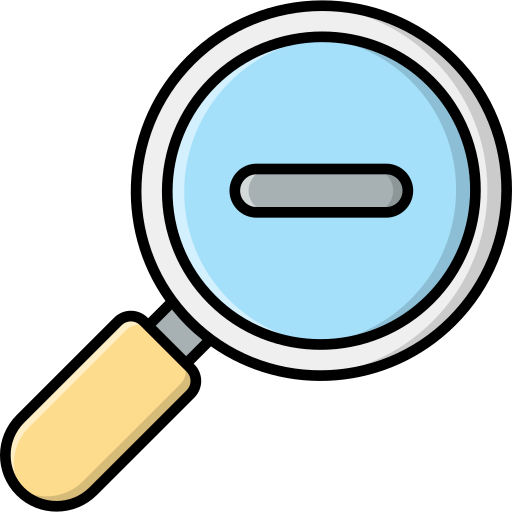 Magnifying glass free icon