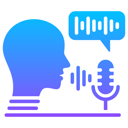 reconocimiento de voz icono gratis