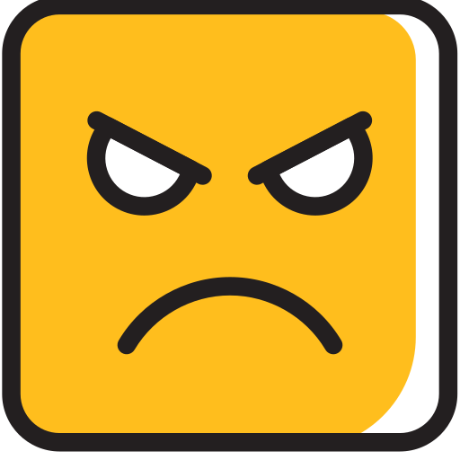 enojado icono gratis