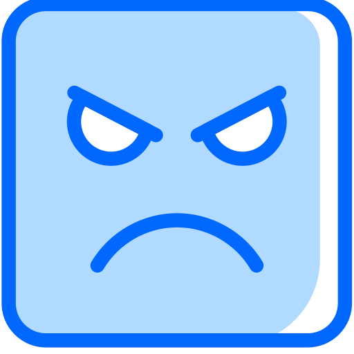 enojado icono gratis