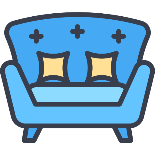 sofa cama icono gratis