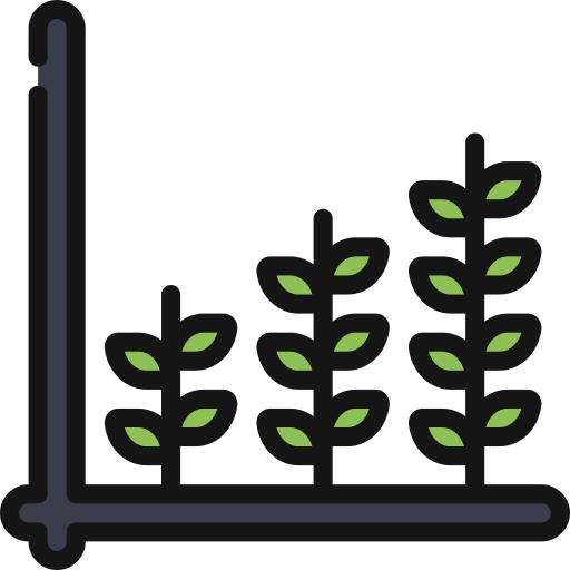 barra de crecimiento icono gratis