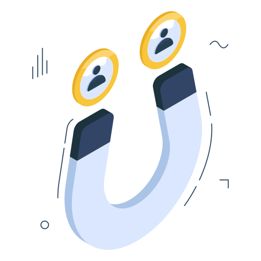 사람을 유치 무료 아이콘